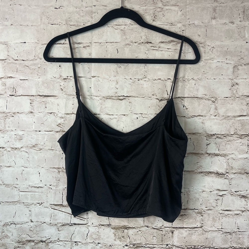 Reformation Women's Medium 100% Silk Black Cami Camisole Tank Top Adjustable M - Picture 5 of 5